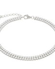Round Double Row Tennis Bracelet