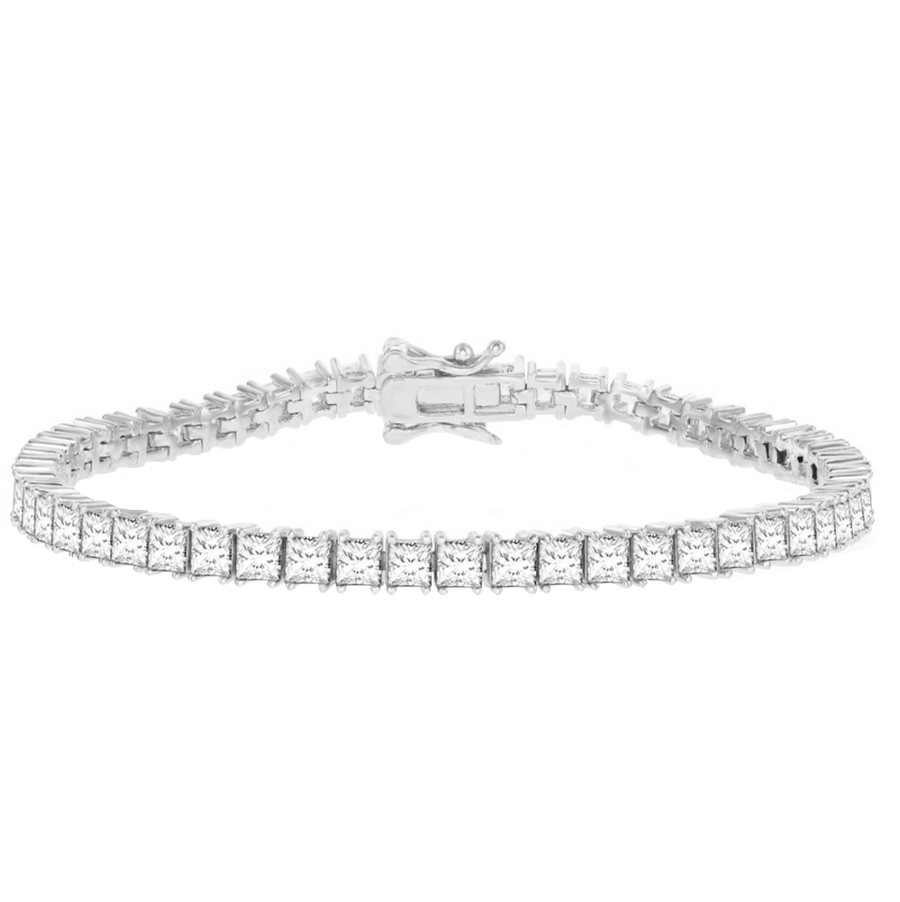 Princess-Cut Tennis Bracelet