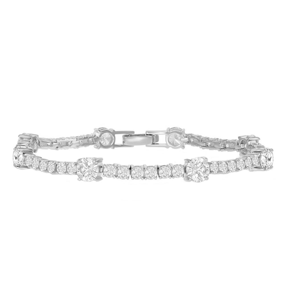 Classic Station Tennis Bracelet