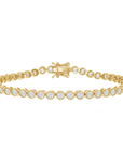 Milgrain Round Bezel Tennis Bracelet