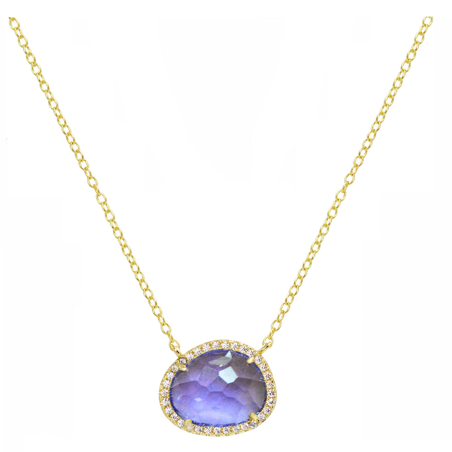 Pebble Gemstone Necklace (Available in 4 Colors)