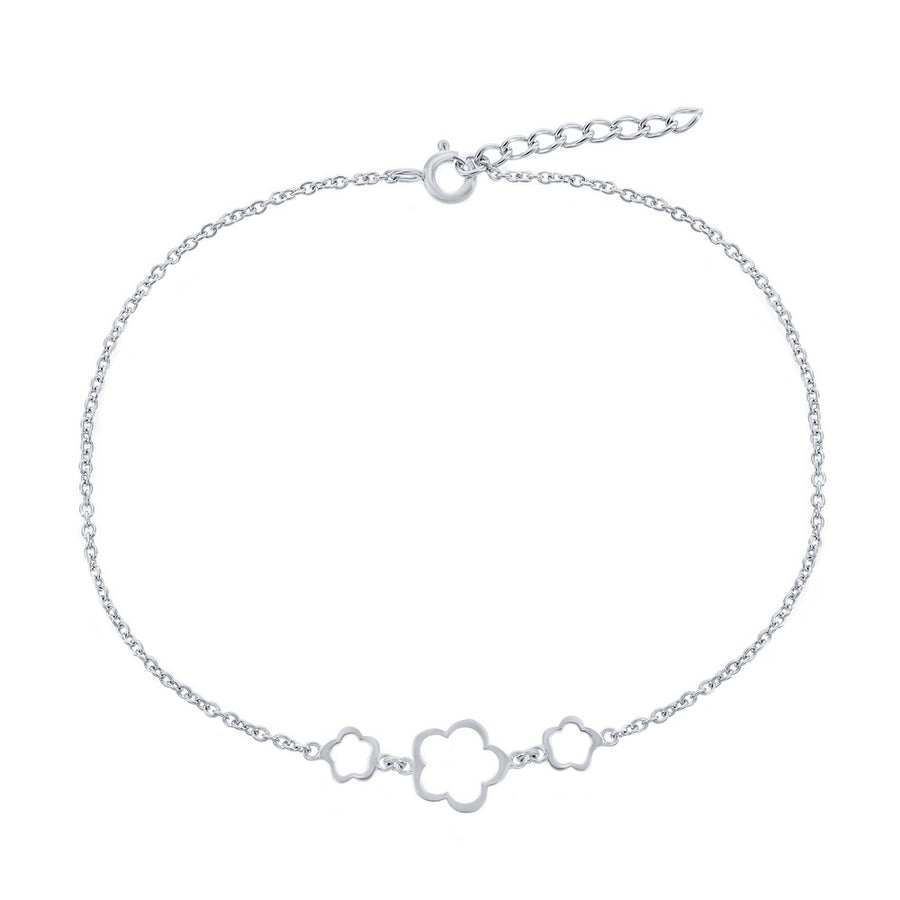 Triple Flower Anklet