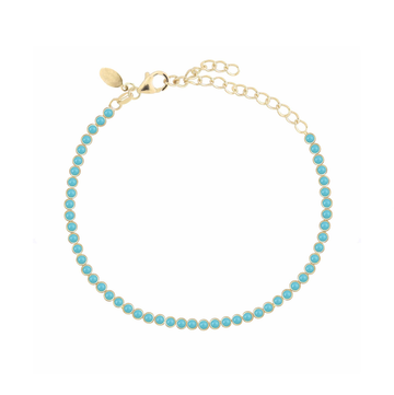 Turquoise Match Point Tennis Bracelet