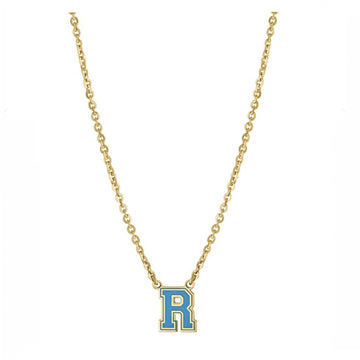 Personalized Resin Varsity Initial Necklace