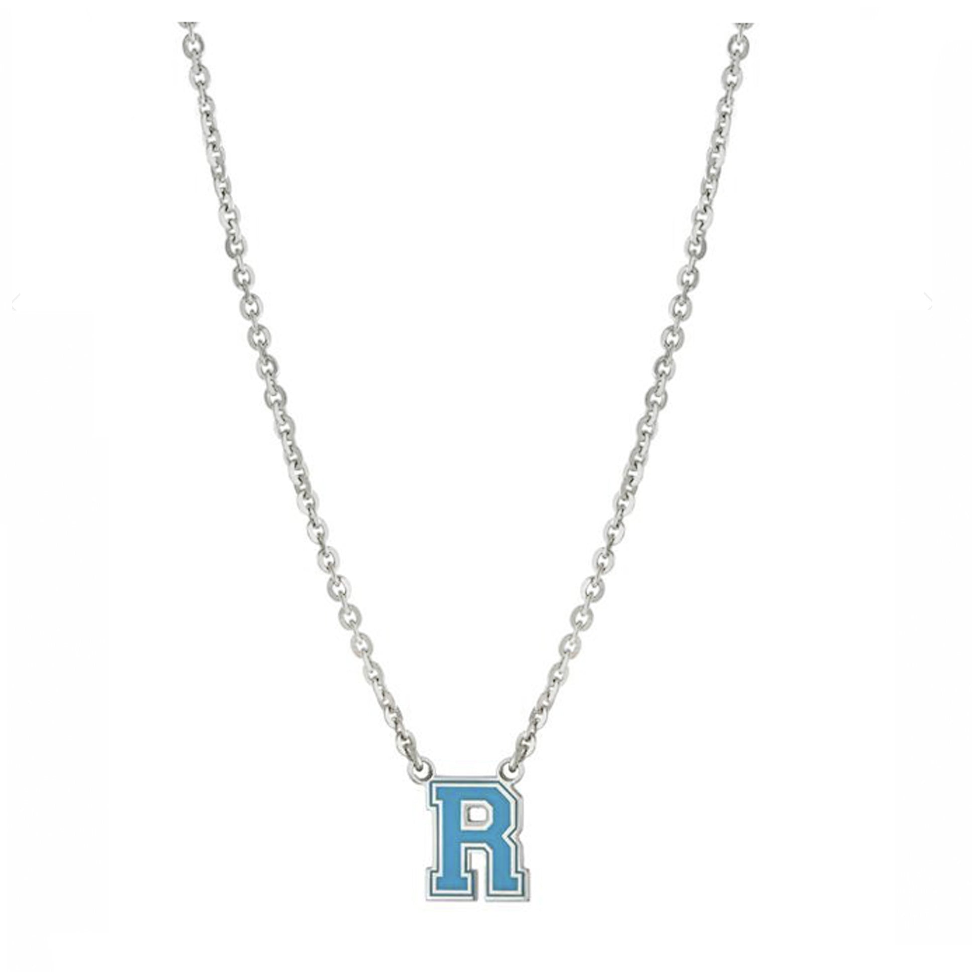 Personalized Resin Varsity Initial Necklace