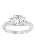 Three Stone Radiant Ring