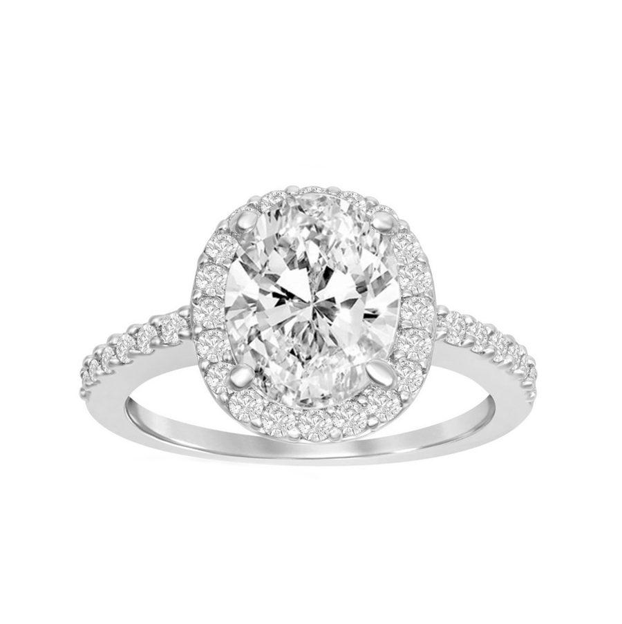 Oval Halo Ring