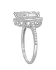 Pear Halo Ring