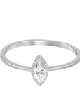 Petite Marquire Solitaire Ring