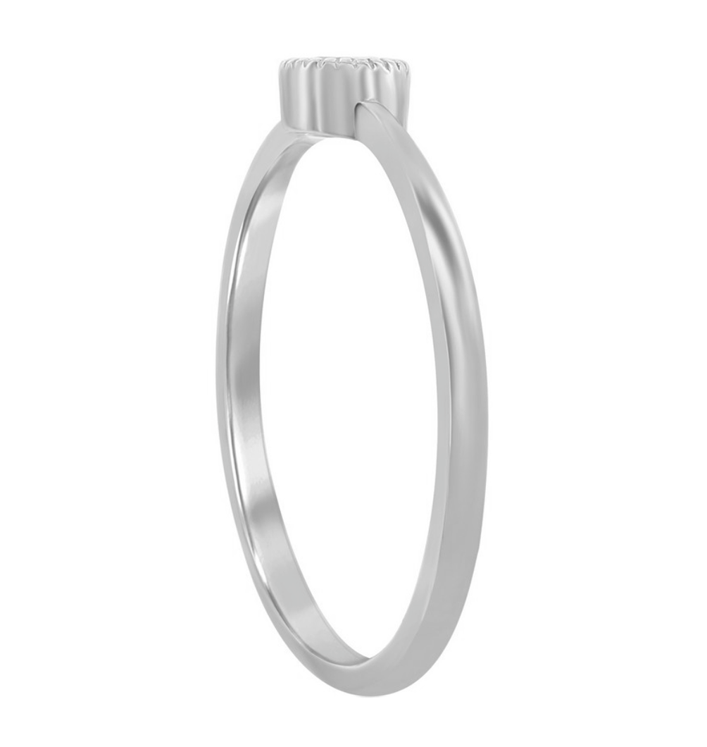 Petite Round Solitaire Ring