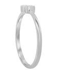 Petite Square Solitaire Ring