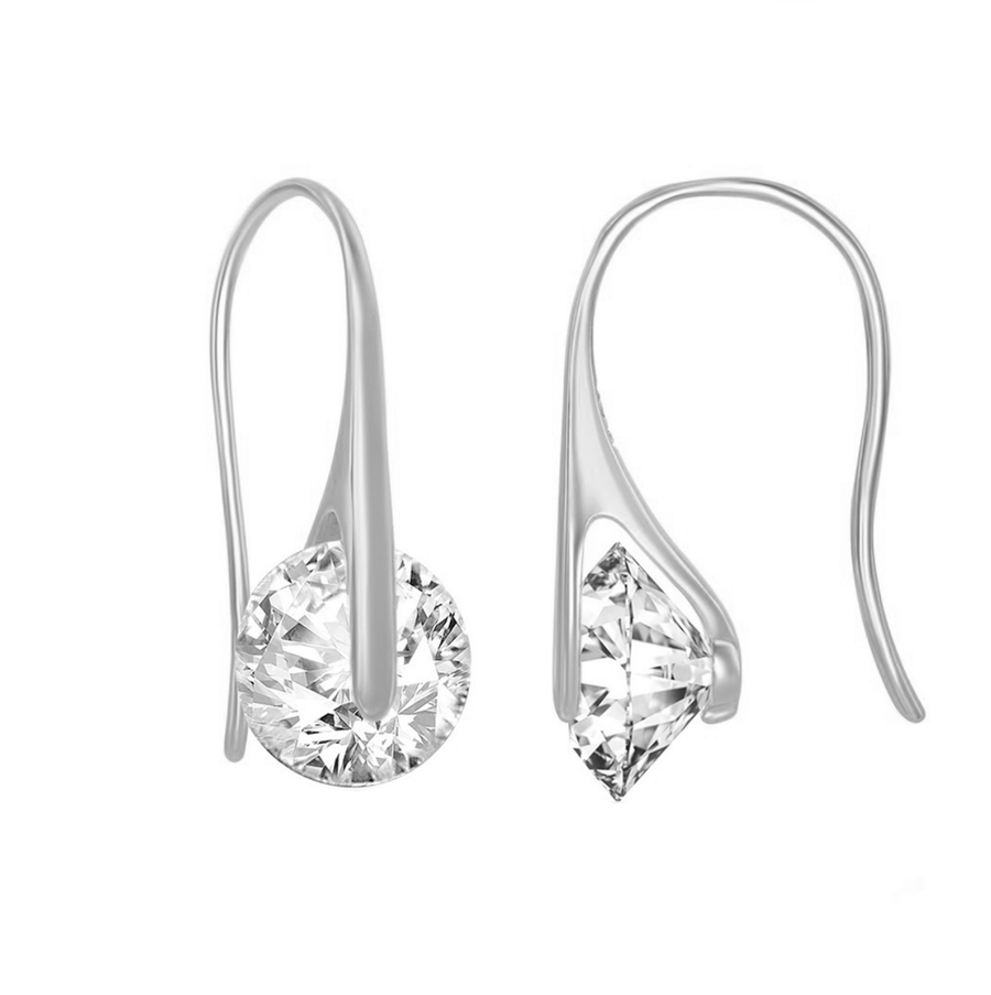 Spinning Sparkle Wireback Earrings