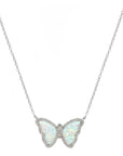 Opal Butterfly Necklace (Available in 10 Colors)