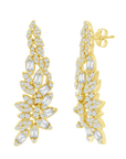 Sparkle Cluster Cascade Earrings
