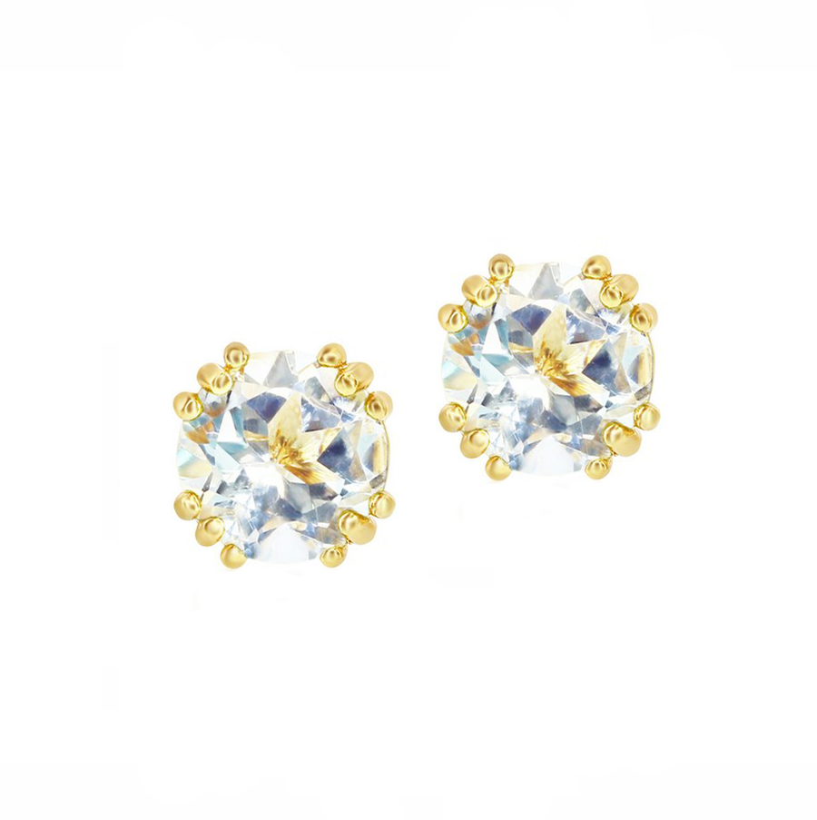 Claw Birthstone Stud Earrings (Available in 12 Colors)