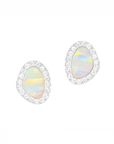 Opal Pebble Stud Earrings (Available in 10 Colors)