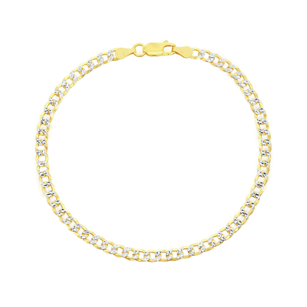 Pave Cuban Chain Anklet