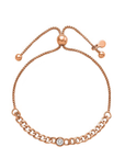Curb Link CZ  Bolo Bracelet