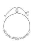 Curb Link CZ  Bolo Bracelet
