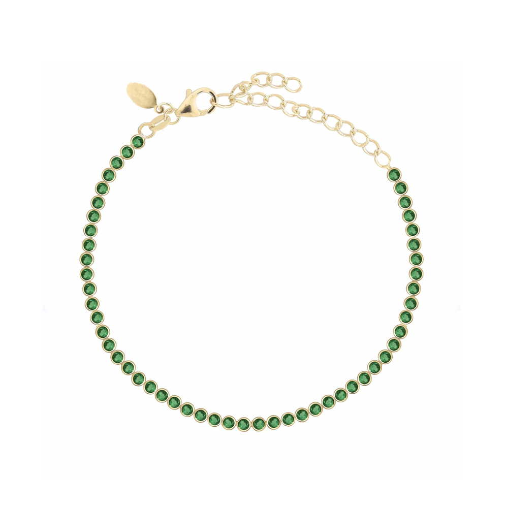 Emerald Match Point Tennis Bracelet