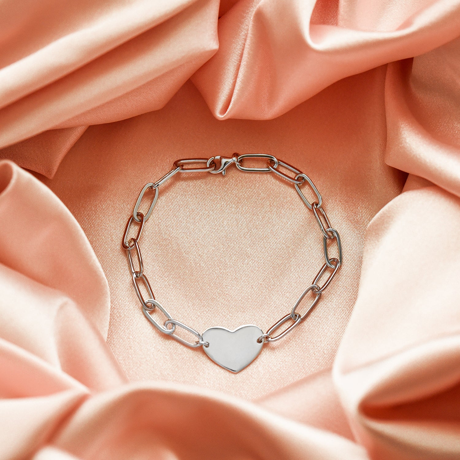 Paperclip Heart Bracelet