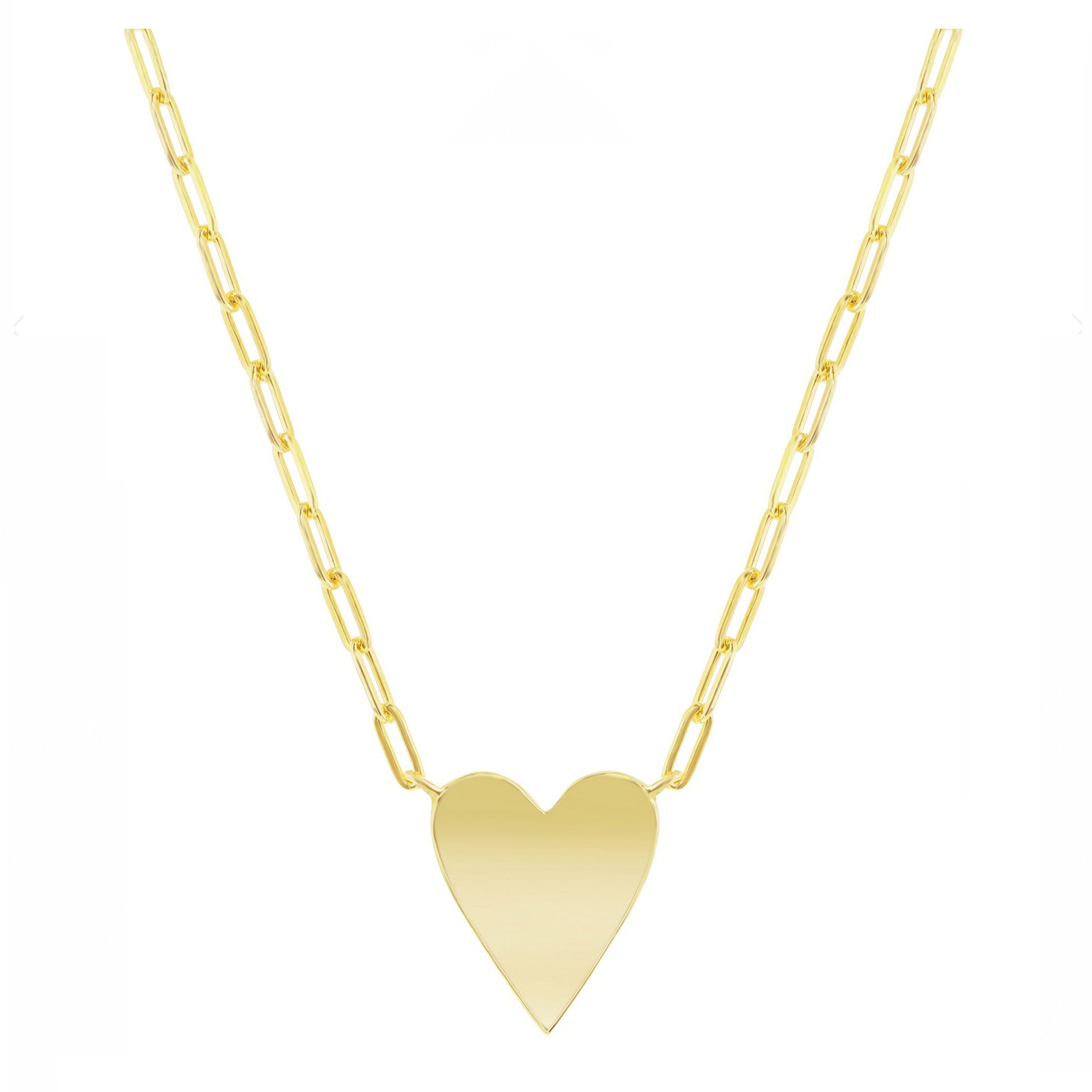 Heart Paperclip Necklace