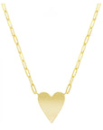 Heart Paperclip Necklace