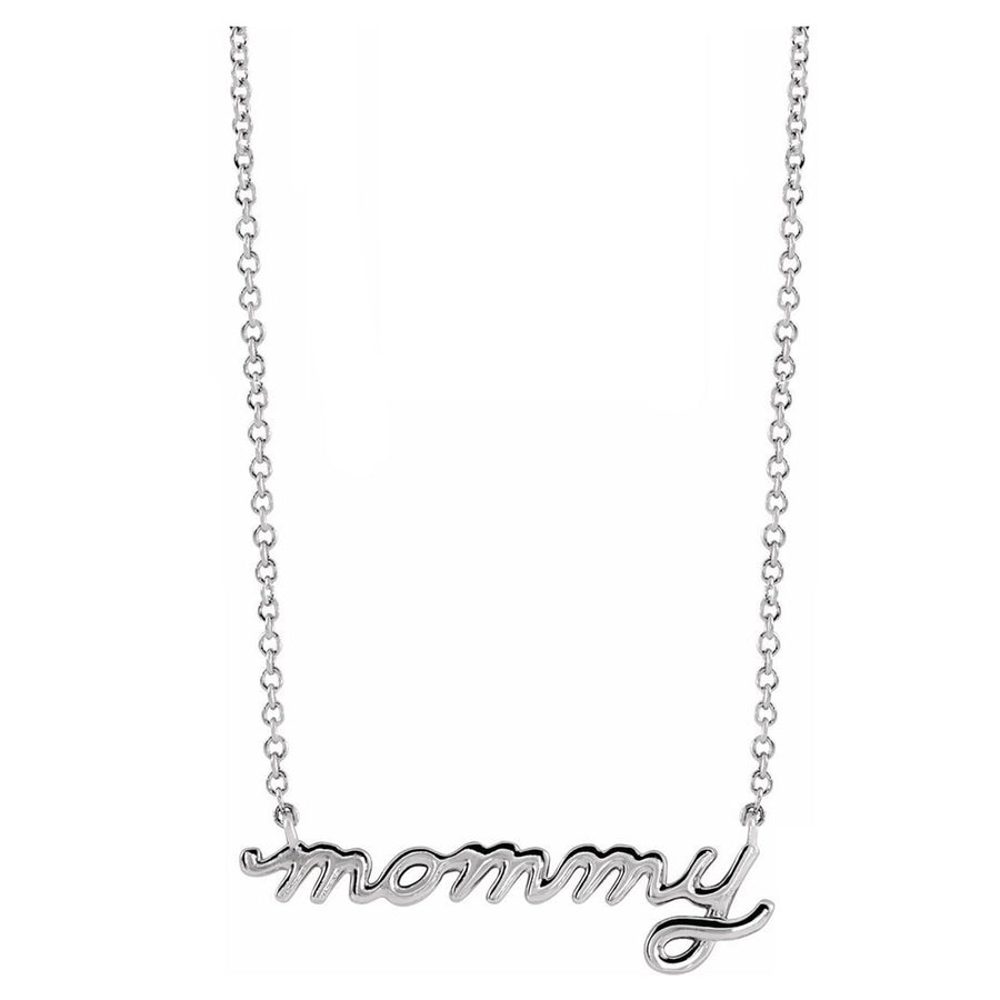 Mommy Script Necklace
