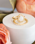 Moonstone Pebble Ring