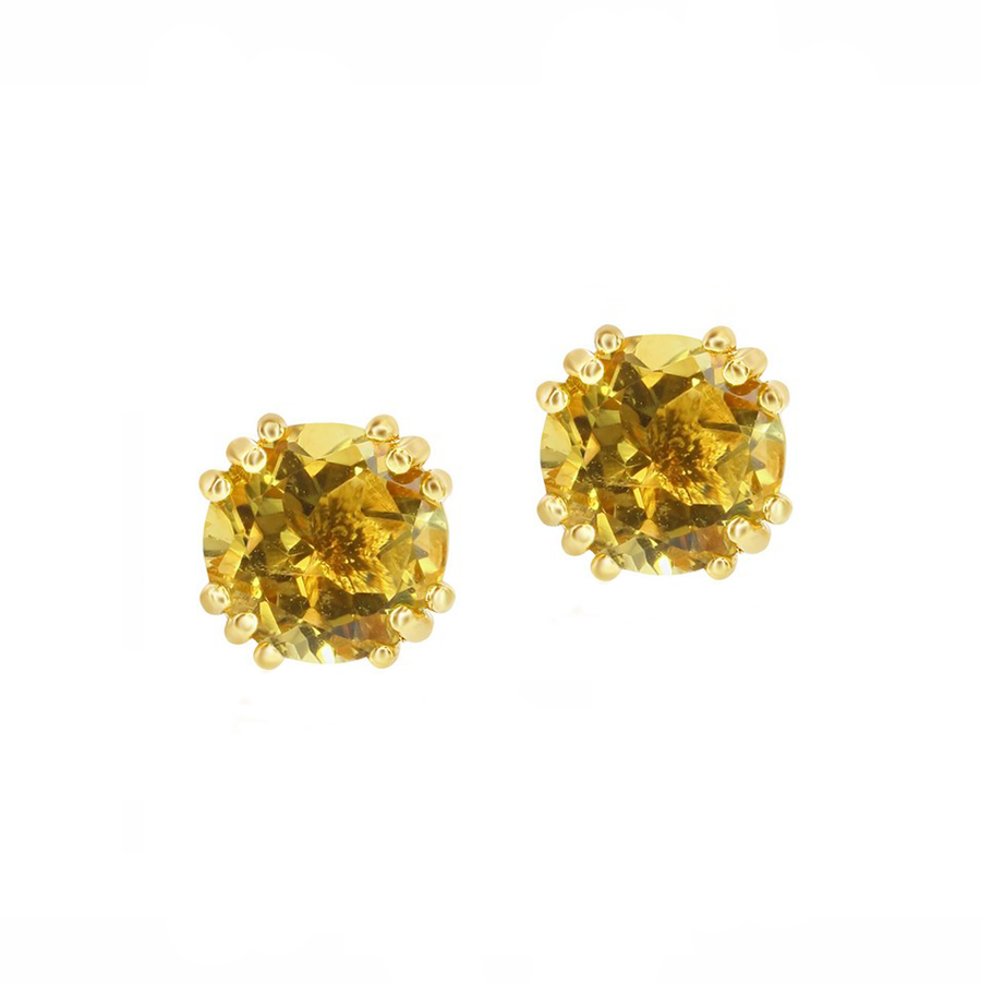 Claw Birthstone Stud Earrings (Available in 12 Colors)