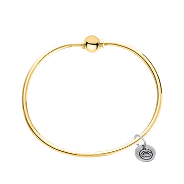 14k Yellow Gold Single Ball Cape Cod Bracelet