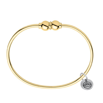 14k Yellow Gold Double Ball Cape Cod Bracelet