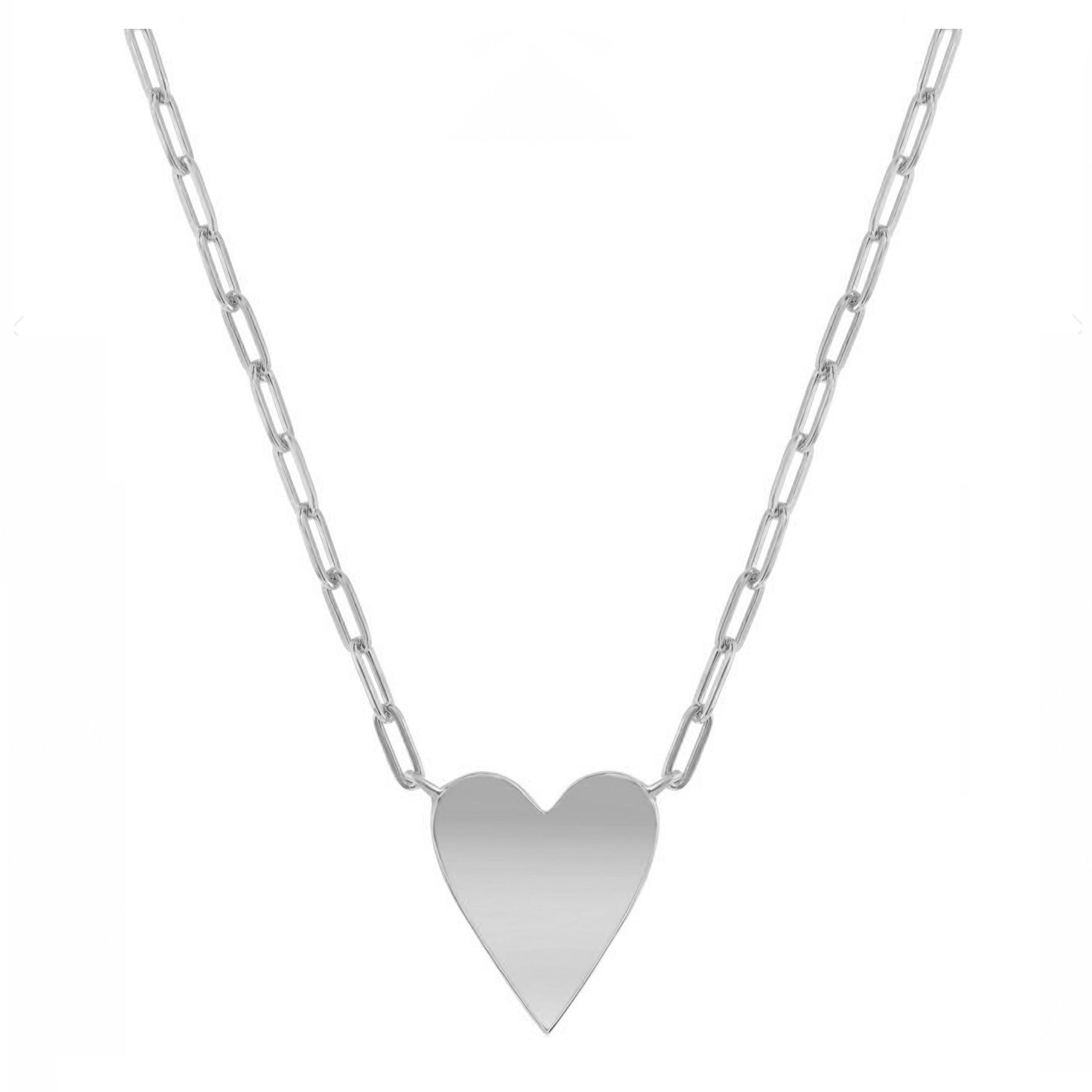 Heart Paperclip Necklace
