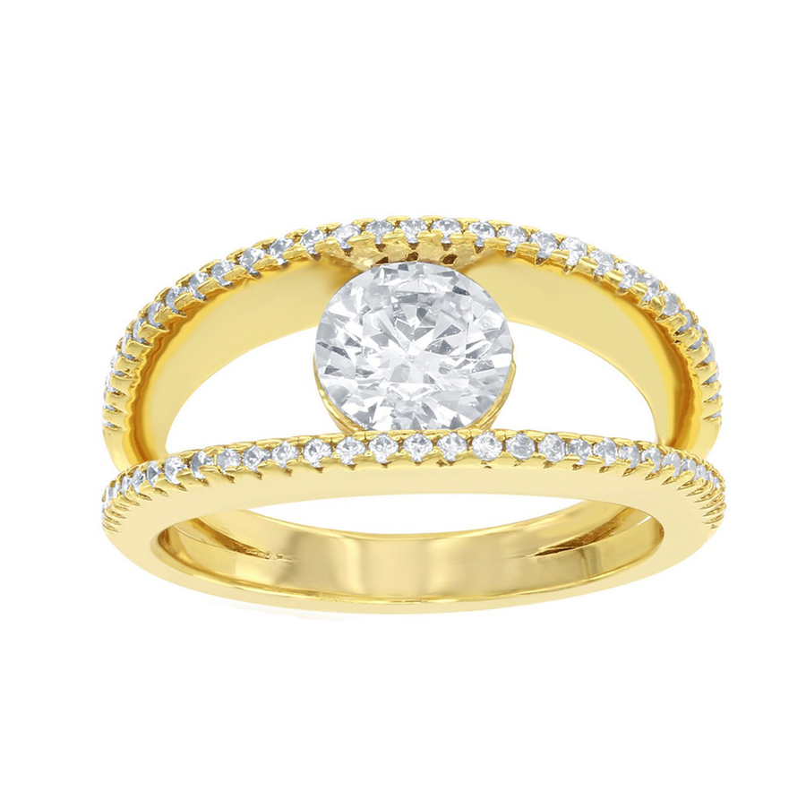 Round Double Row Ring