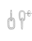 Sparkle Mini Paperclip Drop Earrings